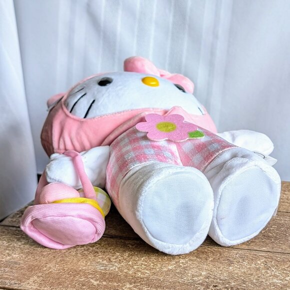 Sanrio Hello Kitty  Easter Bunny Animated/Musical Side Stepper Plush NWOT - Picture 6 of 6